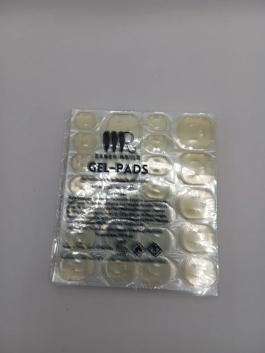 Gel Pads Autocollants pour Press-on Nails - 24 Pièces Réutilisables