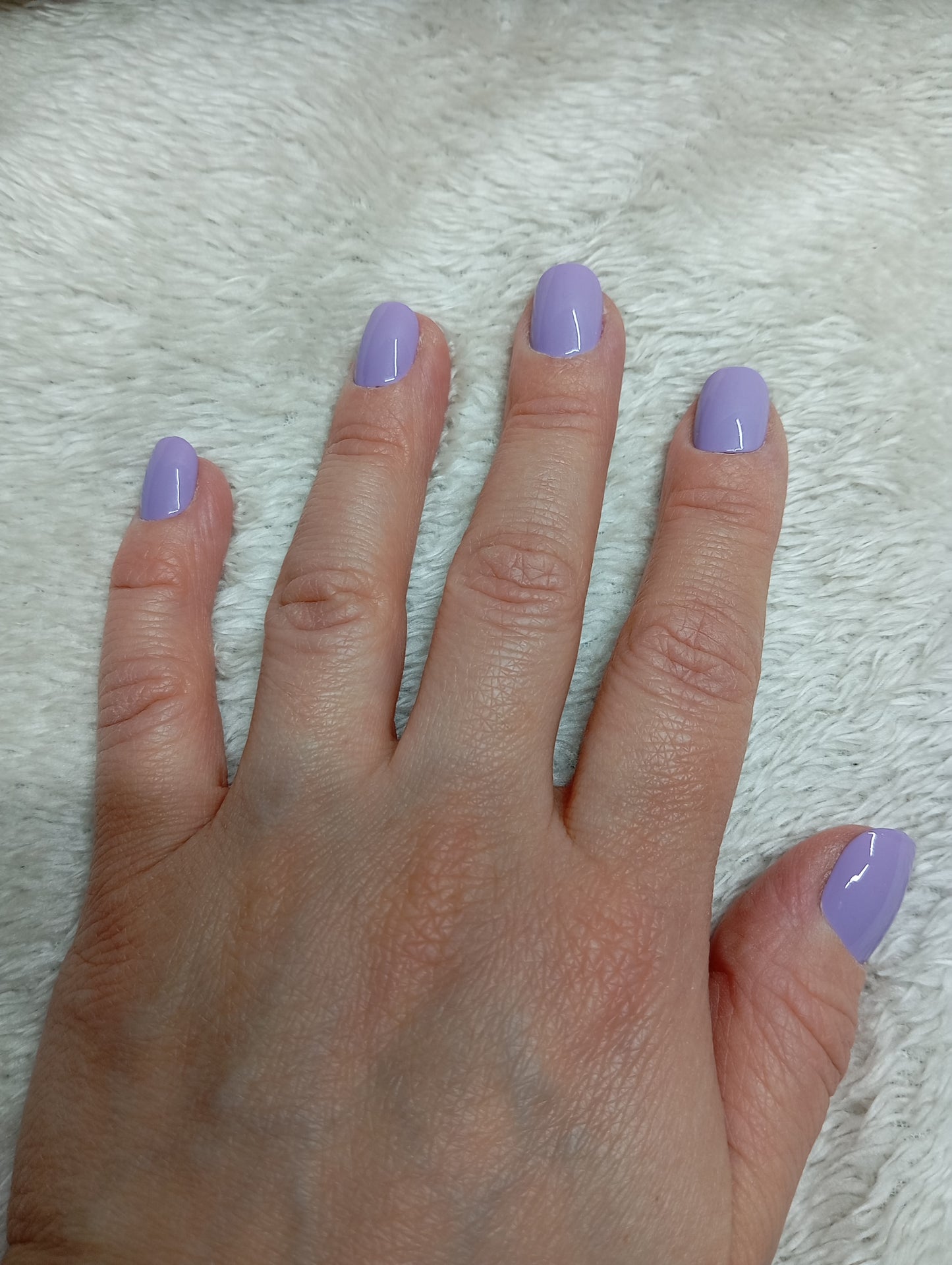💜 Lilas Éclat – Press On Nails