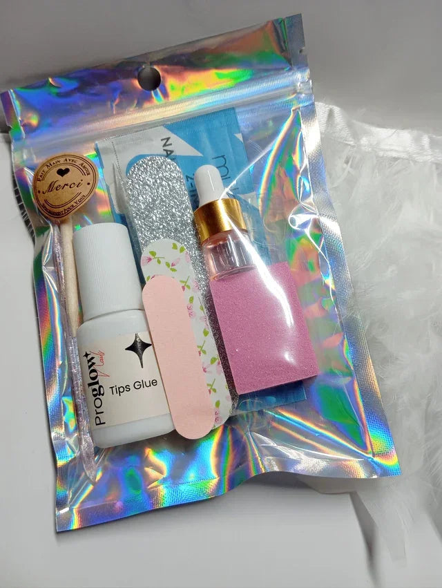 Kit Accessoires Complet pour Press-on Nails - Colle, Lime et Huile