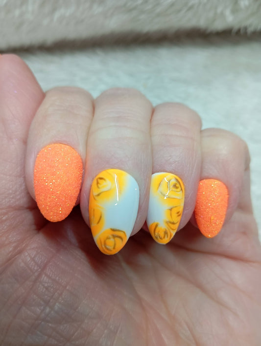 🌹 Velvet Rose - Orange Fluo