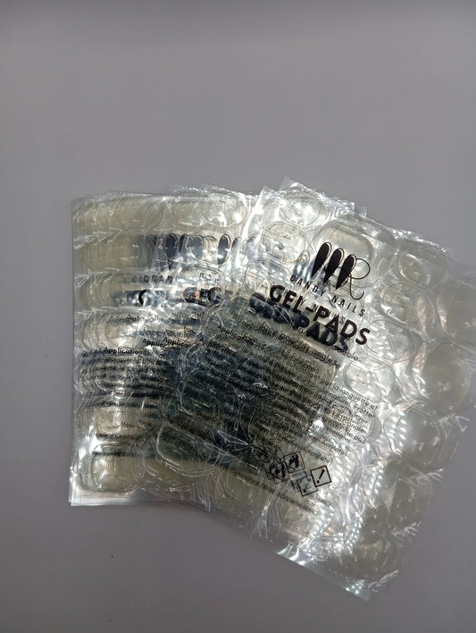 Gel Pads Autocollants pour Press-on Nails - 24 Pièces Réutilisables