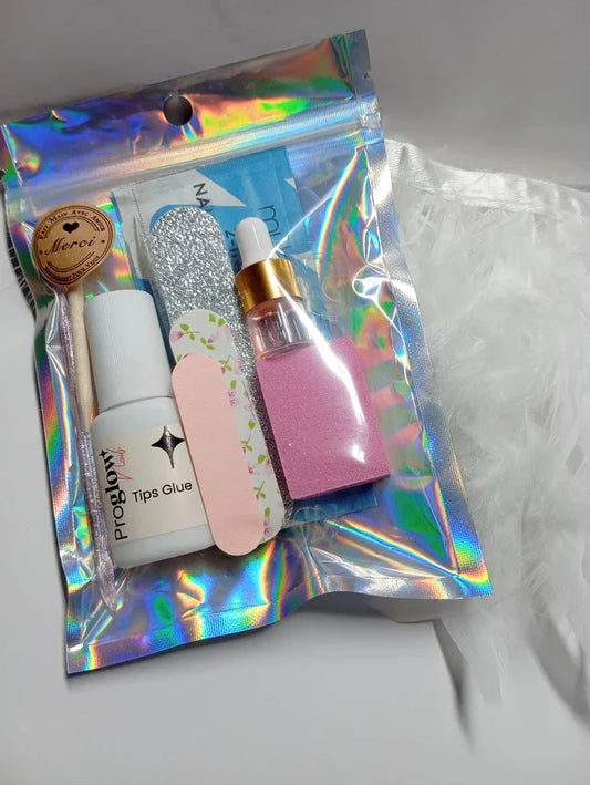 Kit Accessoires Complet pour Press-on Nails - Colle, Lime et Huile